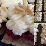 Preiselbeer Mandel Baiserschnitten