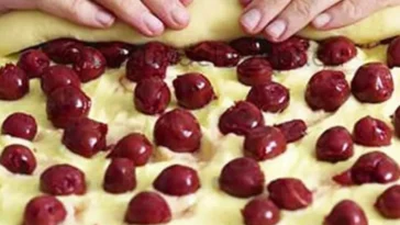 Puddingschnecken mit Kirschen