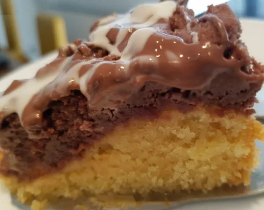 Saftiger Vanillekuchen mit Schokoladestreuseln