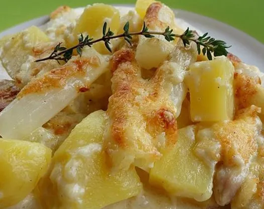 Spargel Kartoffelauflauf