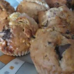 White and black Chocolate Muffins