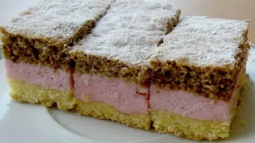 Dreifarbiger Quarkkuchen