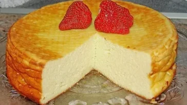 Einfacher Quarkkuchen ohne Boden