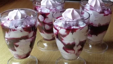 Heidelbeer-Mascarpone Dessert