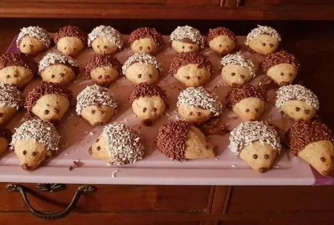 Igel Weihnachtsplätzchen