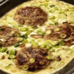 Ofenfrikadellen in Championrahmsosse