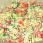 Paprika Gurken Salat mit Joghurt