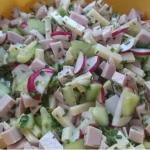 Wurstsalat mit Radieschen