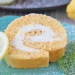 Biskuitrolle mit puddingfülle