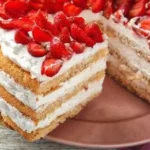 Erdbeer-Vanille-Torte mit Skyr