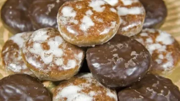 Lebkuchen mit schokoladenglasur