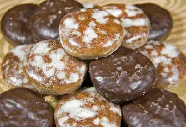 Lebkuchen mit schokoladenglasur