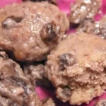 Scaloppine-Fleischbällchen mit Pilzen