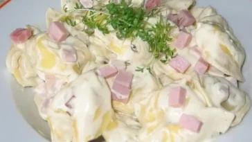 Tortellini mit Käse Sahne Soße