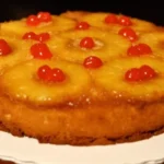 Umgedrehter Ananaskuchen