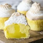 Zitronen Cupcakes mit Baiser-haube