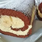 suchtfaktor Garantiert Biskuitrolle mit Bananen