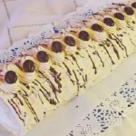 Biskuitrolle mit Kaffeecreme