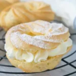 Brandteigringe mit Puddingcreme