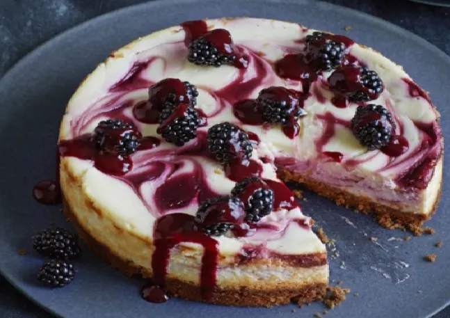 Brombeer-Cheesecake