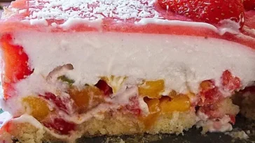 Erdbeer Mango Kokos Torte