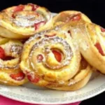 Erdbeer Vanille Schnecken