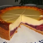 Käsekuchen mit Kirschen