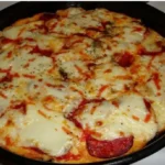 Käsepizza aus altem brot für ein paar mäuse