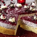 Mohn-Preiselbeer-Torte