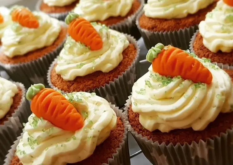 Rübli-Cupcakes mit Frischkäse-Frosting