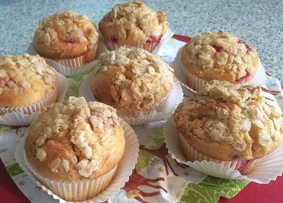 Ahornsirup - Muffins mit Haferflockenstreuseln