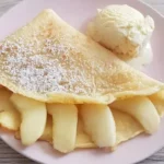 Crêpes mit karamellisierten Äpfeln