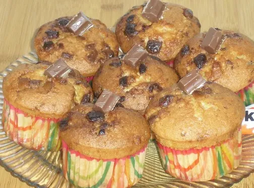 Die besten und schnellsten Schokomuffins mit Kinderschokolade