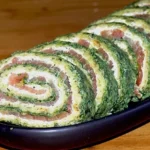 Lachsrolle mit Spinat