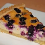 Laktosefreier Blaubeer-Käsekuchen