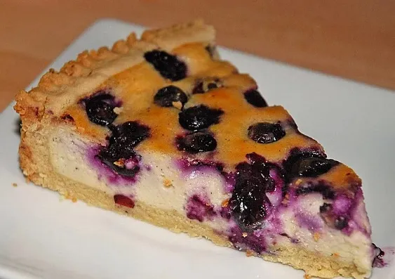 Laktosefreier Blaubeer-Käsekuchen