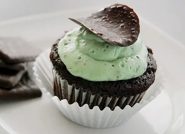 Schoko-Mint Cupcakes mit After-Eight Frosting