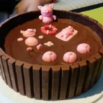 Schweinchen im Matschkübel Torte