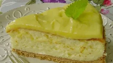 Zitronen - Käsekuchen mit Lemon Curd