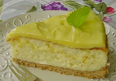 Zitronen - Käsekuchen mit Lemon Curd