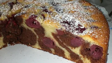 Kirsch Zebra Rührkuchen