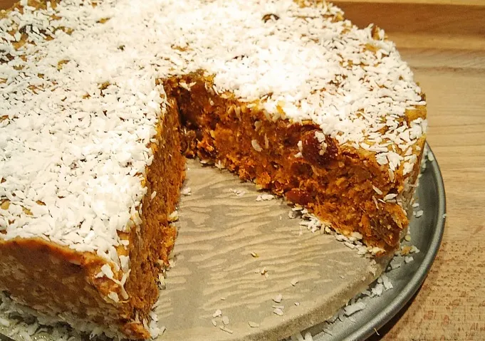 Rohkost Möhrenkuchen