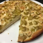 Butterkuchen mit Rhabarber