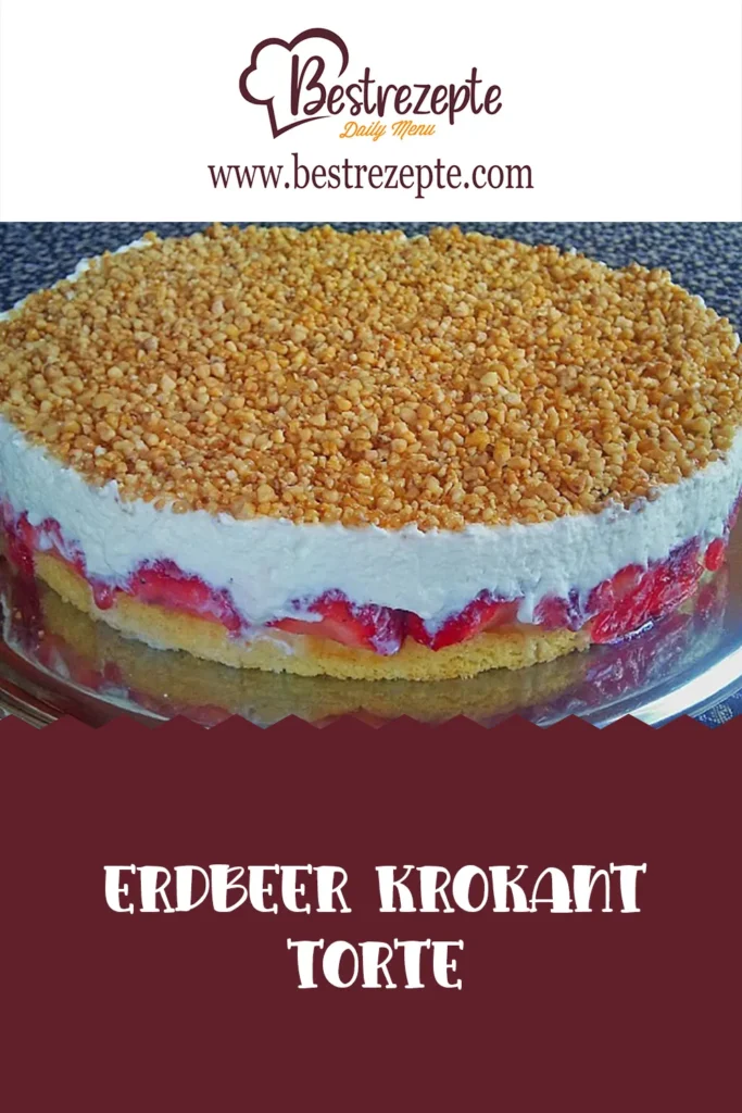 Erdbeer Krokant Torte pin