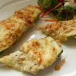 Gefüllte Zucchini aus dem Ofen