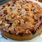 Mandel - Knusperkuchen mit Zwetschgen