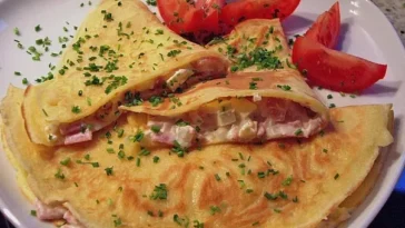 Pfannkuchen mit Zwiebel