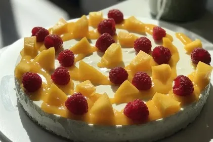 Philadelphia Mango Himbeere Torte