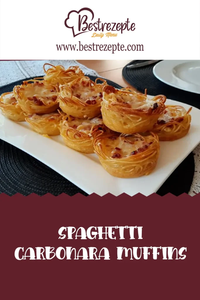 Spaghetti Carbonara Muffins Fin