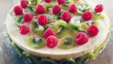 Frischkäse - Kiwi - Torte